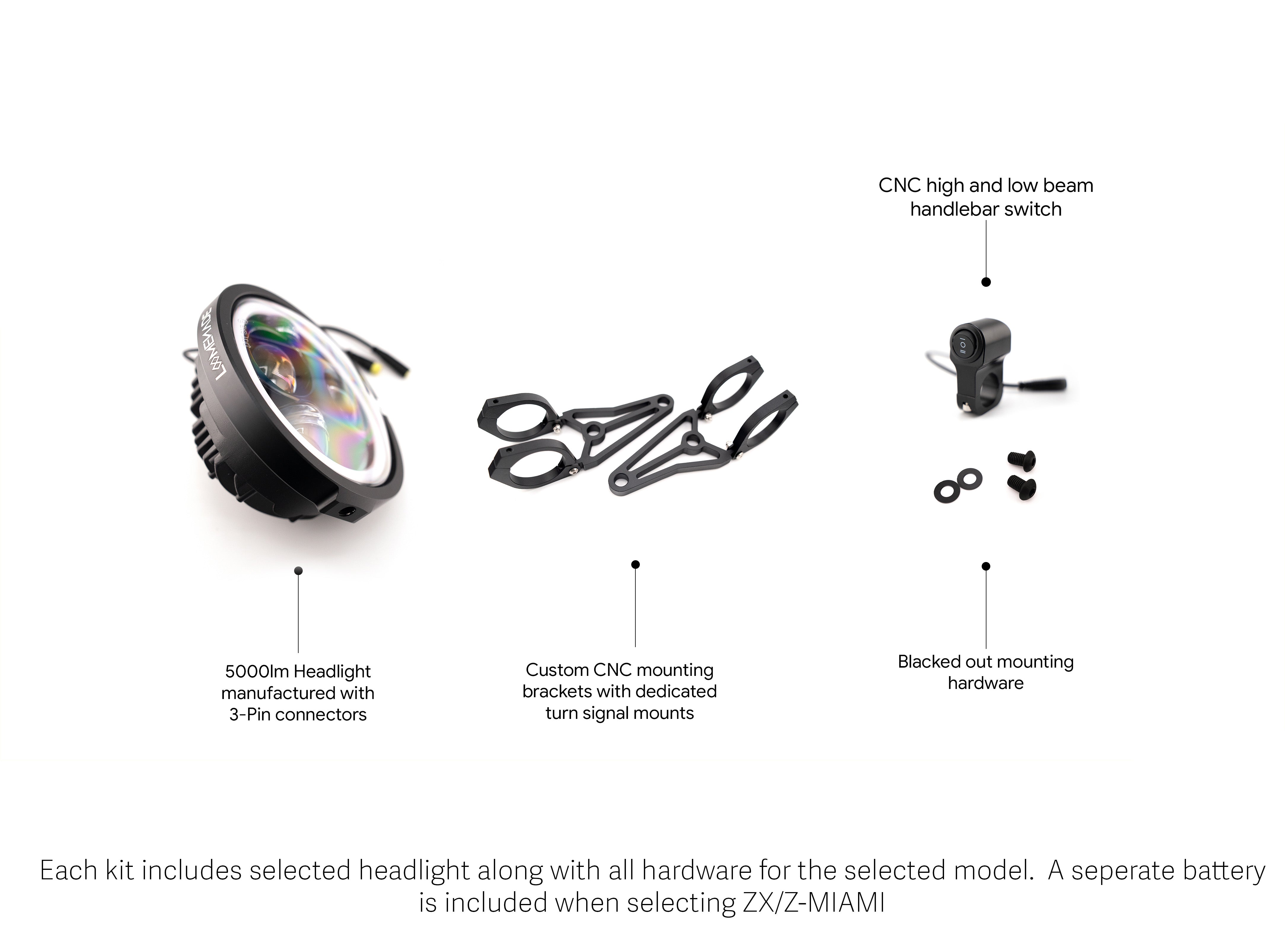 White Halo Headlights | Super73 Halo Headlights | Loomenade