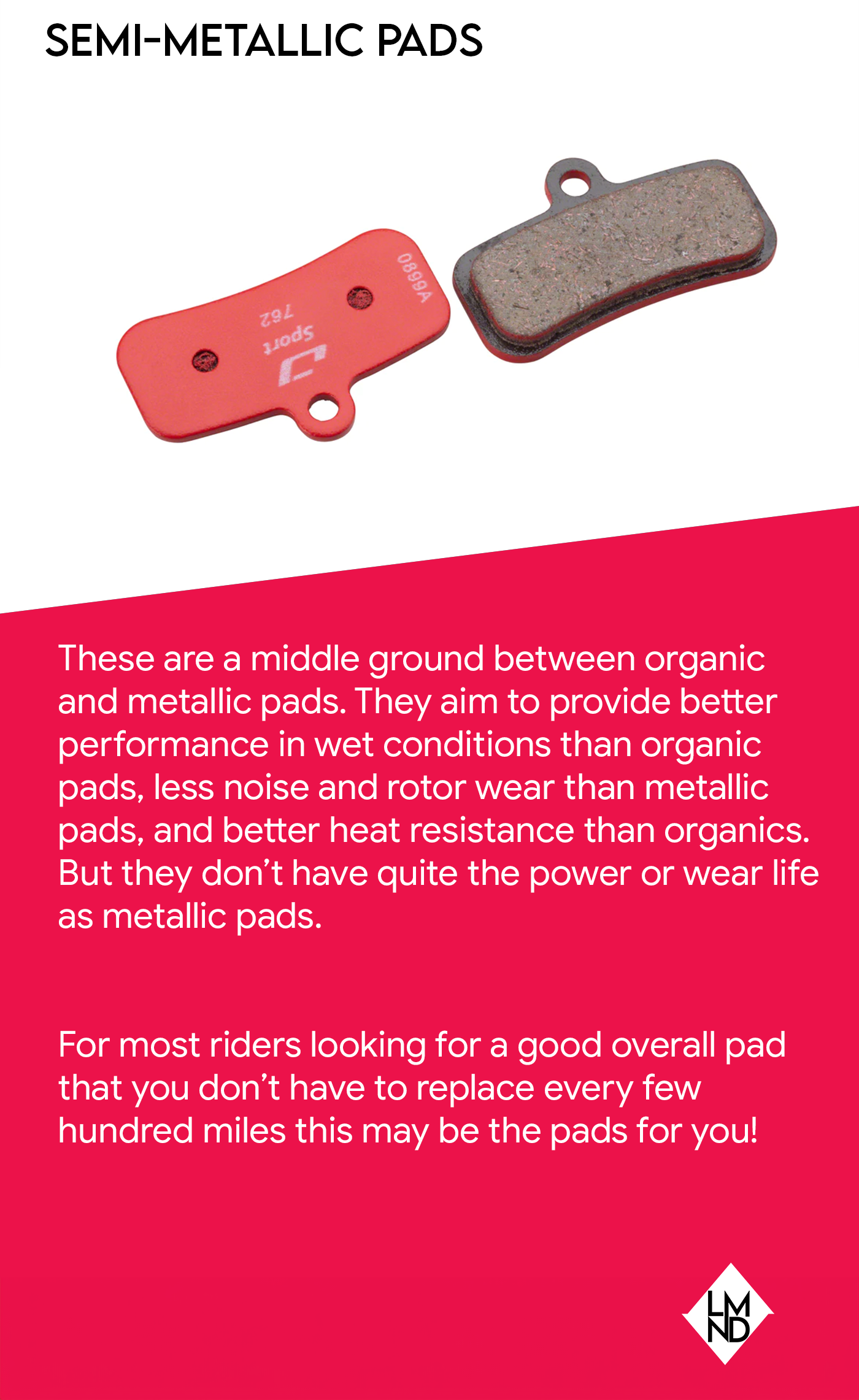 Jagwire Semi-Metallic Brake Pads 